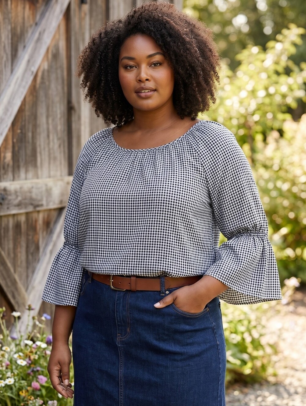 Michael Kors Ruffle Sleeve Top